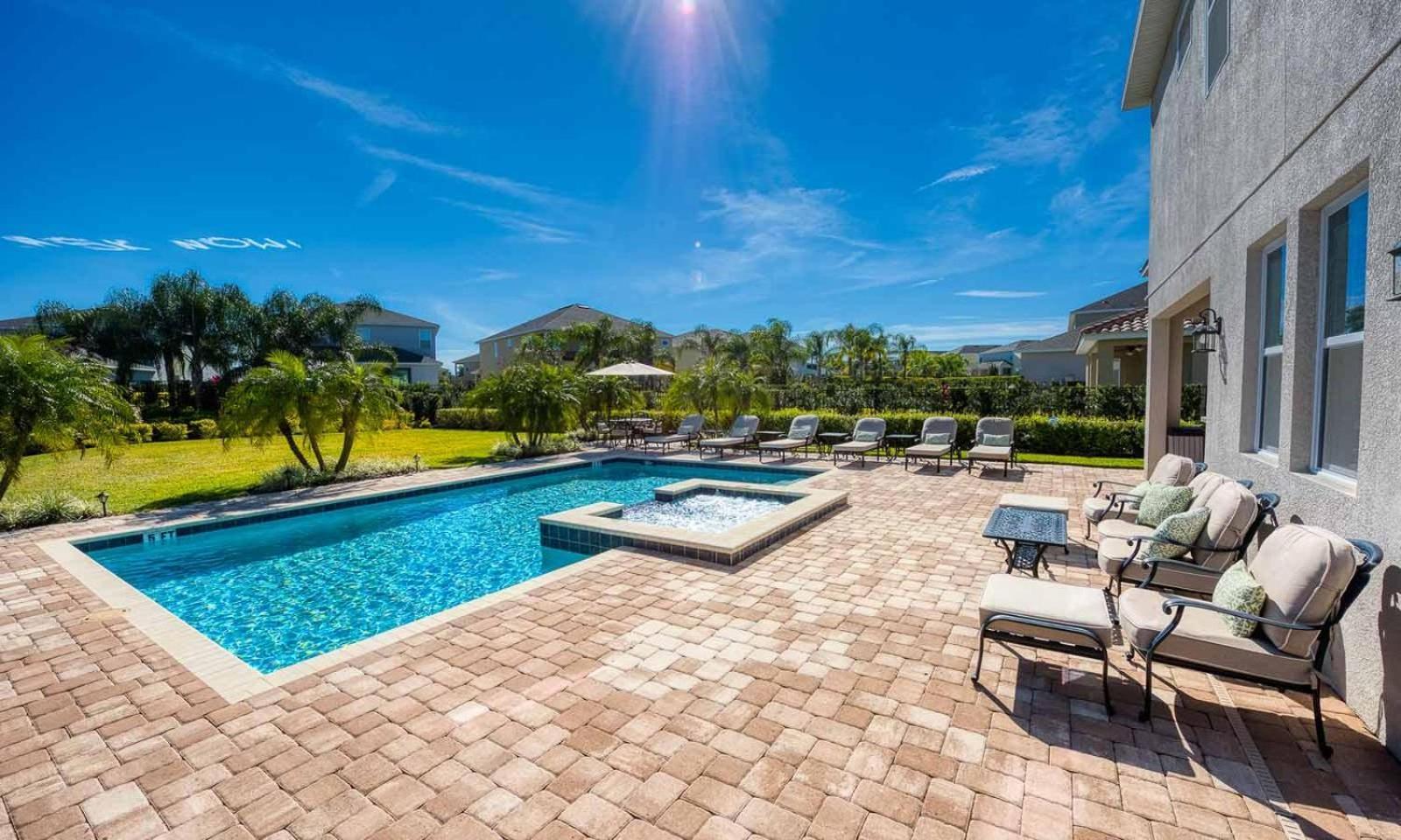 Sun-Kissed 6 Bdrm Villa With Private Pool At Encore Orlando Exterior photo